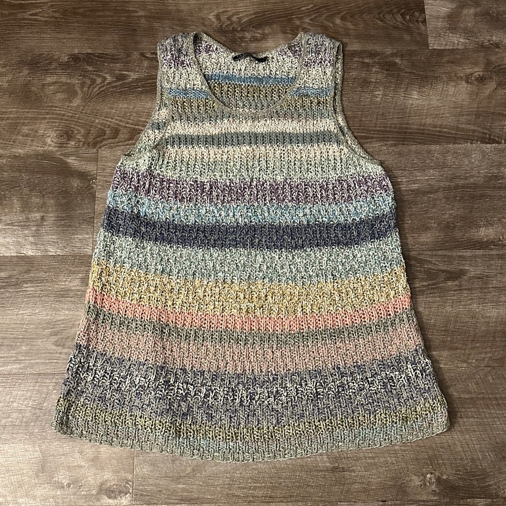 Peruvian Connection Knit Tank Top size XL